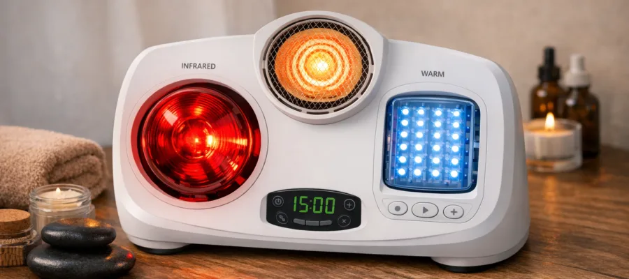 Rotlichtlampe 3-in-1 kaufen: Kombigeraete mit Rotlicht, Infrarot und Waermefunktion
