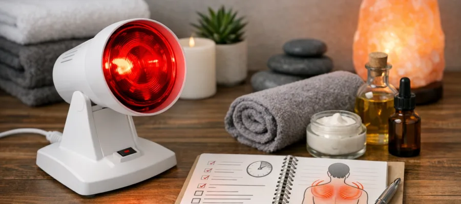 Rotlichtlampe fuer Muskelentspannung nutzen – Schritt-fuer-Schritt Anleitung