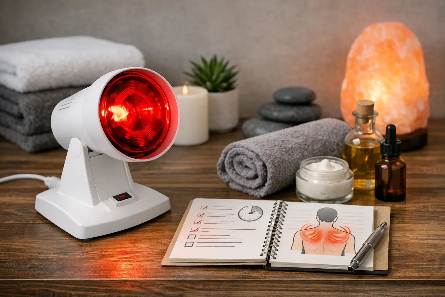 Rotlichtlampe fuer Muskelentspannung nutzen – Schritt-fuer-Schritt Anleitung
