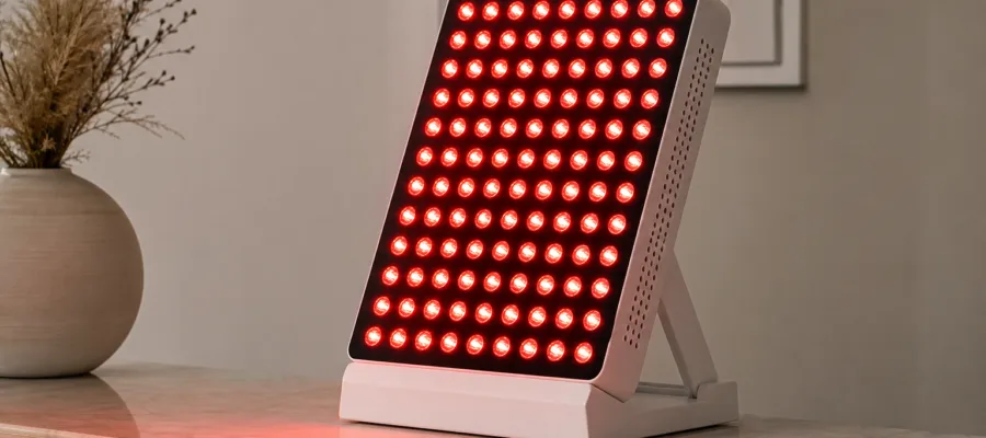 Rotlichtlampe als Beauty-Tool: Anti-Aging Effekte und Hautstraffung einfach erklaert